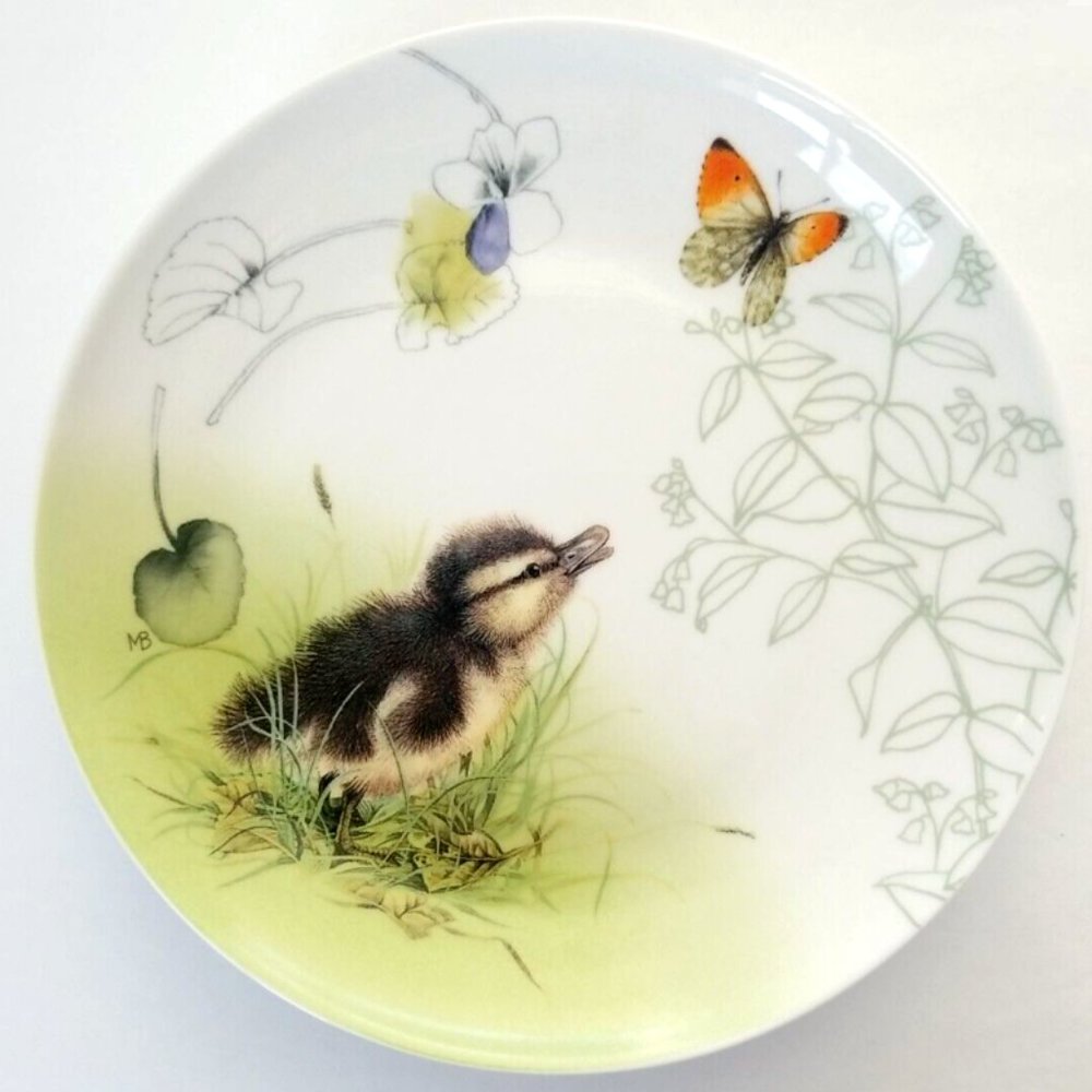 Marjolein Bastin Nature's Journey Duckling Dessert Plate